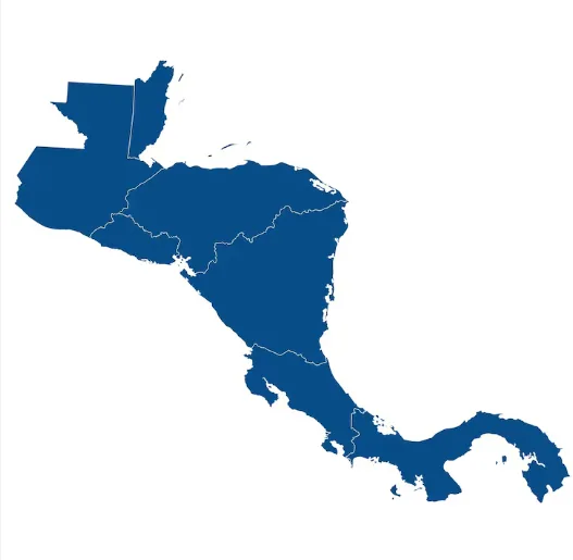 Mapa de Centroamérica